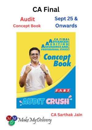 CA Final Audit Concept Book By CA Sarthak Jain For Sep 25 Exams