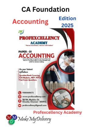 CA Foundation Accounting Question Bank with Concept Summary Book By Profexcellency Academy May 26 Exam