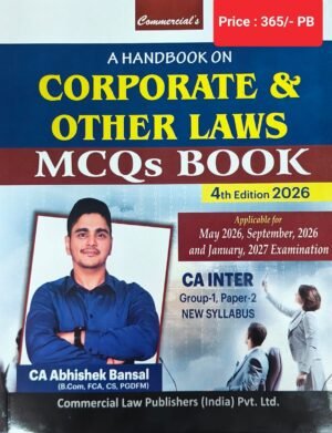 CA Inter Handbook Law - MCQs Book By CA Abhishek Bansal May 26 Exam