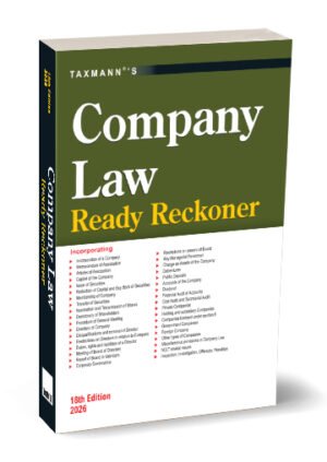 Taxmann Company Law Ready Reckoner 18th Edition January 2026