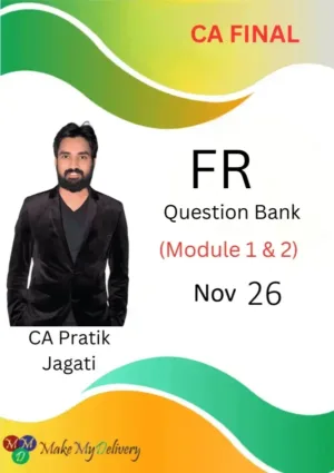 CA Final Books FR Question Bank CA Pratik Jagati Nov 26 Exam