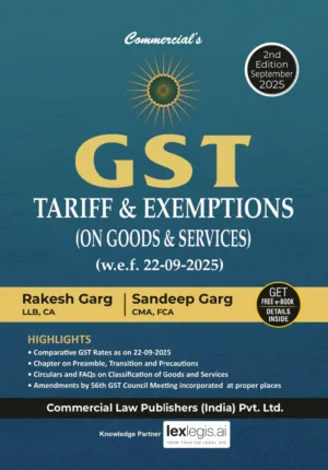 GST Tariff and Exemptions (on Goods & Services)