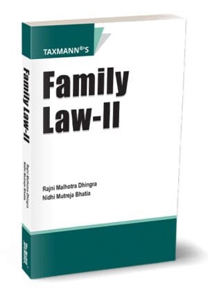 Taxmann Family Law II By Rajni Malhotra Dhingra, Nidhi Mutreja Bhatia 1st Edition Nov 25