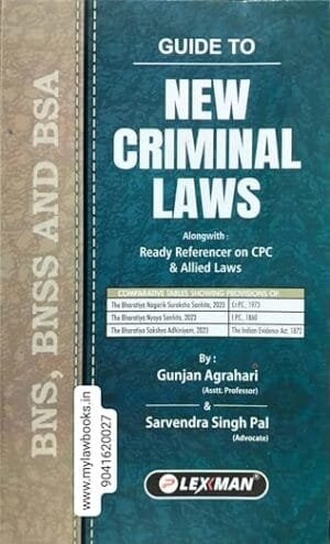 New Criminal Laws | Coat Pocket size By Prof. Gunjan Agrahari & Sarvendra Singh Pal July 25 Edition