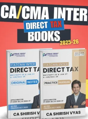 CA Inter DT Notes and Question Book CA Shirish Vyas May 26 Exam