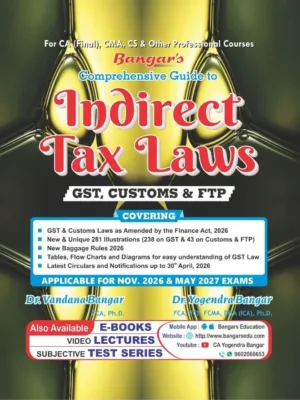 CA Final Comprehensive IDT Book By Yogendra Bangar Nov 26 & May 27
