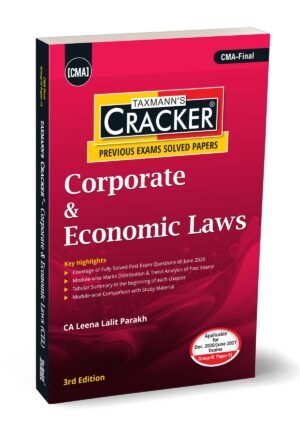 Taxmann CMA Final Corporate & Economic Laws Cracker By CA Leena Lalit Parakh 3rd Edition Dec 26 & June 27