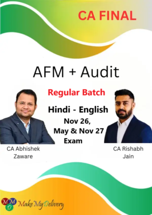 CA Final AFM & Audit Regular by CA Abhishek Zaware & CA Rishabh Jain Nov 26, May & Nov 27