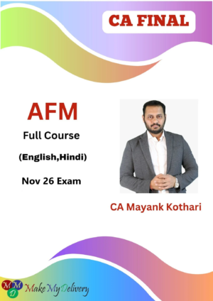 CA Final Advanced Financial Management Regular By CA Mayank Kothari Nov 26