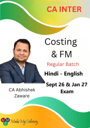 CA Inter Costing & FM Regular by CA Abhishek Zaware Sept 26 & Jan 27