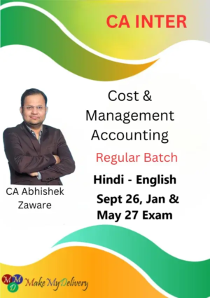 CA Inter Costing Regular by CA Abhishek Zaware Sept 26, Jan & May 27