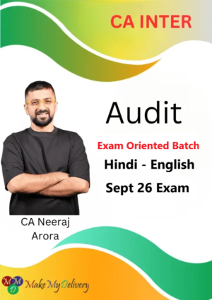 CA Inter Audit Exam Oriented by CA Neeraj Arora Sept 26