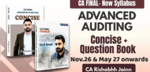CA Final Audit Concise & Question Books Set By CA Rishabh Jain For Nov 26 Exam