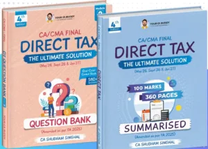 CA Final DT Notes & Question Book CA Shubham Singhal May 26 Exam