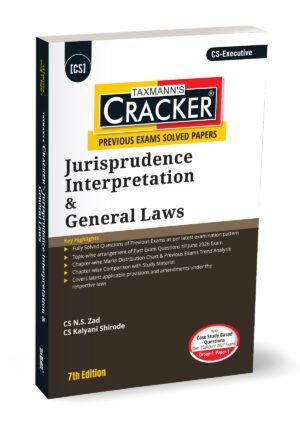 Taxmann CS Executive JIGL Cracker By N.S. Zad & Kalyani Shirode Dec 26 & June 27