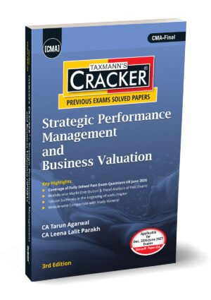 Taxmann CMA Final SPMBV Cracker by CA. Tarun Agarwal, CA. Leena Lalit Parakh Dec 26 & June 27