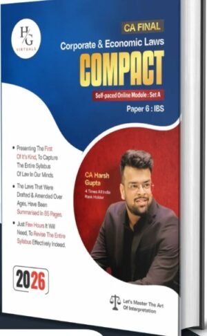 CA Final Law Compact Book By CA Harsh Gupta May 26 Exam
