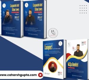 CA Inter Law Set (Main Book,Compact, MCQ) By CA Harsh Gupta for May /Sep 26 and Jan 27 Exam
