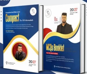 CA Inter Law Compact & MCQ Book By CA Harsh Gupta for May/Sep 26 and Jan 27 Exam