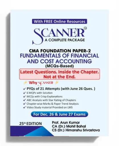 Shuchita Solved Scanner CMA Foundation Paper 2 Fundamentals of Financial and Cost Accounting Dec 26 & June 27