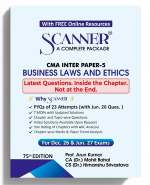 Shuchita Solved Scanner CMA Inter Paper 5 Business Laws and Ethics Dec 26 & June 27