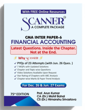 Shuchita Solved Scanner CMA Inter Paper 6 Financial Accounting Dec 26 & June 27