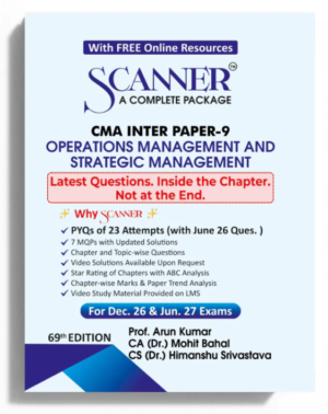 Shuchita Solved Scanner CMA Inter Paper 9 Operations Management & Strategic Management Dec 26 & June 27