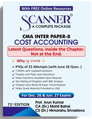 Shuchita Solved Scanner CMA Inter Paper 8 Cost Accounting Dec 26 & June 27 Exam