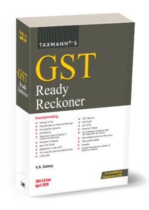 Taxmann GST Ready Reckoner By V S Datey 29th Edition April 2026