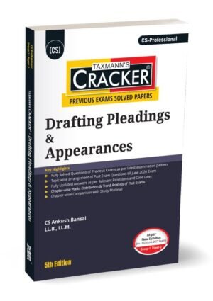 CS Professional Drafting Pleadings & Appearances Cracker By Ankush Bansal Dec 26 & June 27