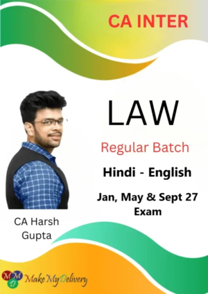 CA Inter Law Full Course Regular by CA Harsh Gupta Jan May & Sep 27