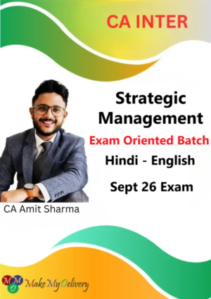 CA Inter Strategic Management Exam Oriented CA Amit Sharma Sept 26