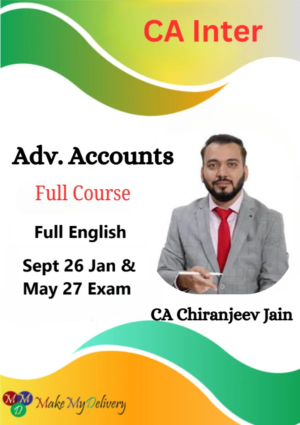 CA Inter Advanced Accounts Full Course English By CA Chiranjeev Jain Sept 26 Jan & May 27
