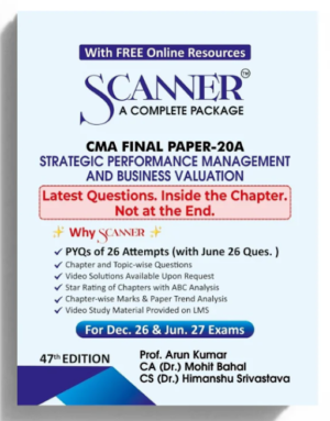 Shuchita Solved Scanner CMA Final Paper 20 A Strategic Performance Management and Business Valuation Dec 26 & June 27