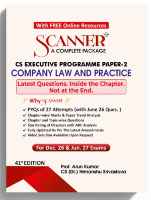 Shuchita Solved Scanner CS Executive Paper 2 Company Law and Practice Dec 26 & June 27