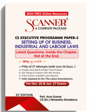 Shuchita Solved Scanner CS Executive Paper 3 Setting up business , Industrial and Labour laws Dec 26 & June 27
