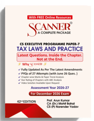 Shuchita Solved Scanner CS Executive Paper 7 Tax Laws and Practice Dec 26 & June 27