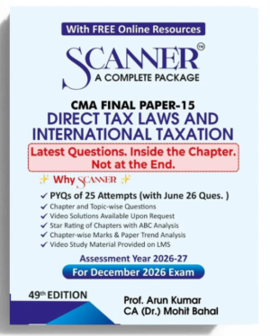 Shuchita Solved Scanner CMA Final Paper 15 Direct Tax Laws and International Taxation Dec 26 Exam