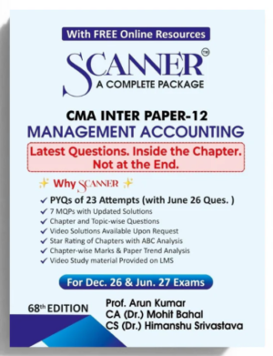 Shuchita Solved Scanner CMA Inter Paper 12 Management Accounting Dec 26 & June 27 Exam