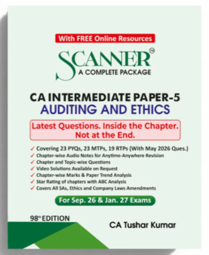 Solved Scanner CA Inter Paper-5 Auditing & Ethics By CA Tushar Kumar Sept 26 & Jan 27