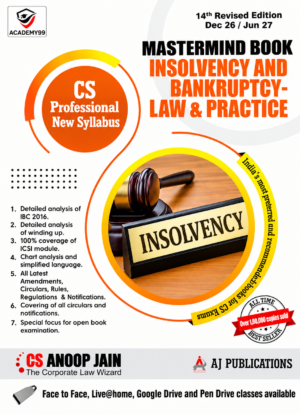 CS Professional Insolvency and Bankruptcy Law & Practice By CS Anoop Jain Dec 26 & June 27