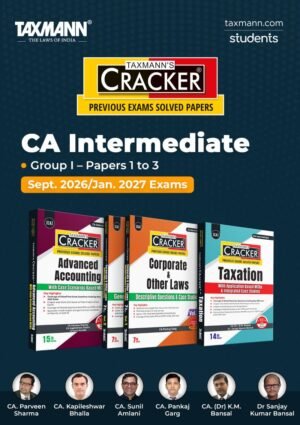 CA Inter Group 1 All Subjects (Advanced Accounts, Law, and Tax) Crackers By Parveen Sharma, Kapileshwar Bhalla, CA Sunil Amlani, Pankaj Garg, K.M. Bansal, Sanjay Kumar Bansal Sep 26 Exam