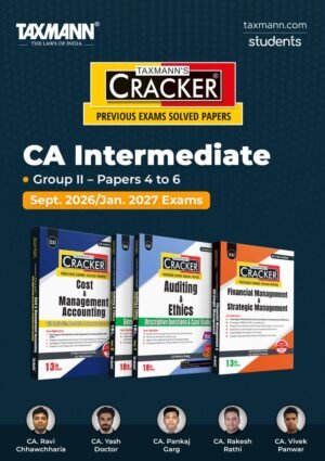 CA Inter Group 2 All Subjects (CMA Auditing and FM SM) Cracker By Ravi Chhawchharia, Yash Doctor, Pankaj Garg, Rakesh Rathi, Vivek Panwar Sep 26 Exam