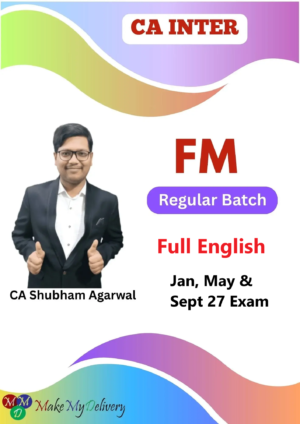 CA Inter Financial Management Regular English by CA Shubham Agrawal Jan, May & Sept 27