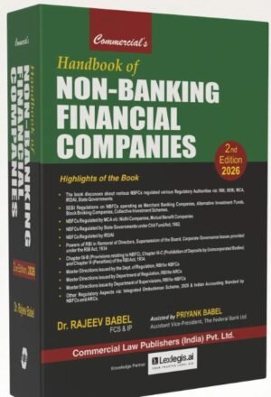 Commercial Handbook of Non-Banking Financial Companies By Dr. Rajeev Babel 2nd Edition March 2026