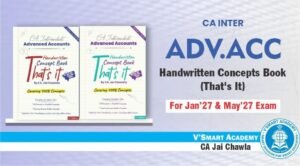 CA Inter Advanced Accounts Handwritten Concept Book By Ca Jai Chawla For Sep 26 Exam