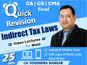 CA Final IDT Quick Revision Lectures In Hindi By Yogendra Bangar May 26 Exam