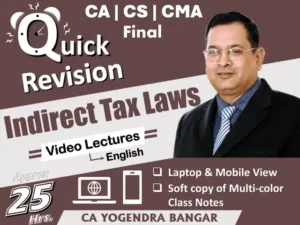 CA Final IDT Quick Revision Lectures In English By Yogendra Bangar May 26 Exam