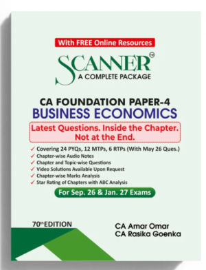 Shuchita Solved Scanner CA Foundation Paper- 4 Business Economics By CA Amar Omar Sept 26 & Jan 27