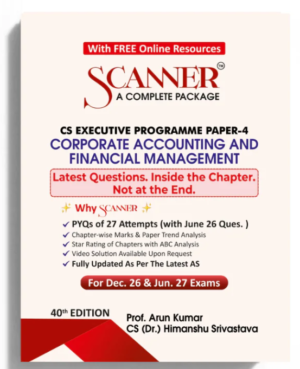 Shuchita Solved Scanner CS Executive Paper-4 Corporate Accounting and Financial Management Dec 26 & June 27
